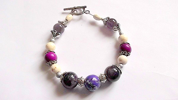 bratara ametist si howlite 32151