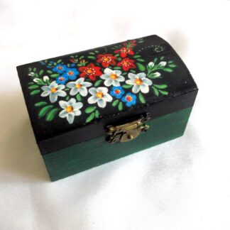 cutie lemn decorata cu flori 43615