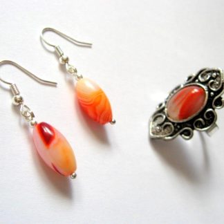 Set inel si cercei cu agate 51842