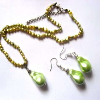 set bijuterii cu perle mallorca si perle de cultura 52043