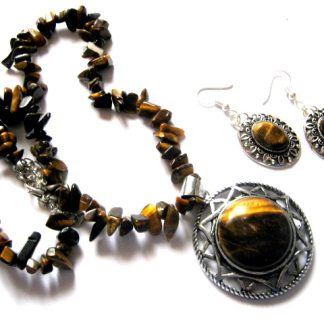 Set bijuterii cu ochi de tigru 52121