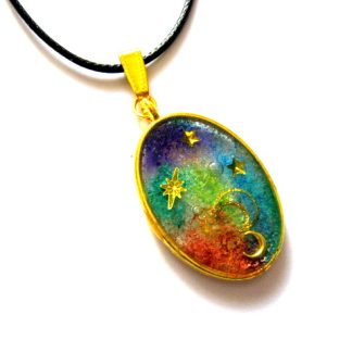 colier cu rasina multicolor 52364