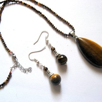 set bijuterii cu ochi de tigru 52561