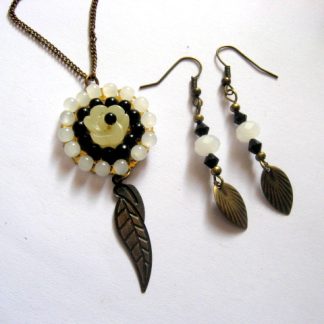 set bijuterii cu cu rasina si cris:tale 52574
