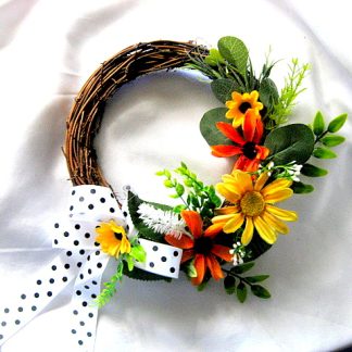 coronita decorata cu flori artificuale 52613