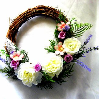 coronita decorata cu flori artificuale 52619