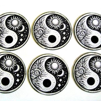 suporturi pahare cu simbol Yin Yang 52736
