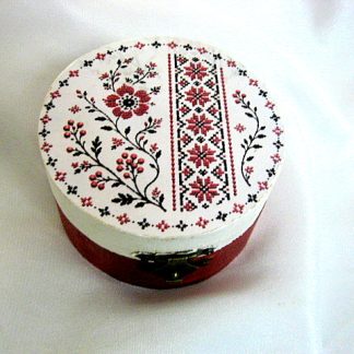 Cutie din lemn cu motiv traditional 52816