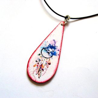 Colier lemn cu Dreamcatcher 52831