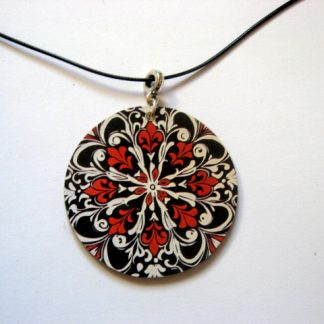 Colier lemn cu mandala 52843