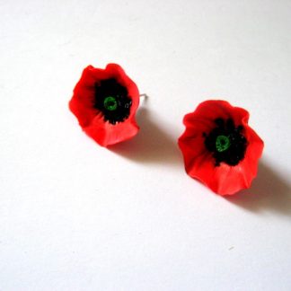 cercei maci din fimo 52874